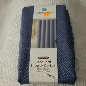 Comfort Bay Jacquard Shower Curtain 🆕